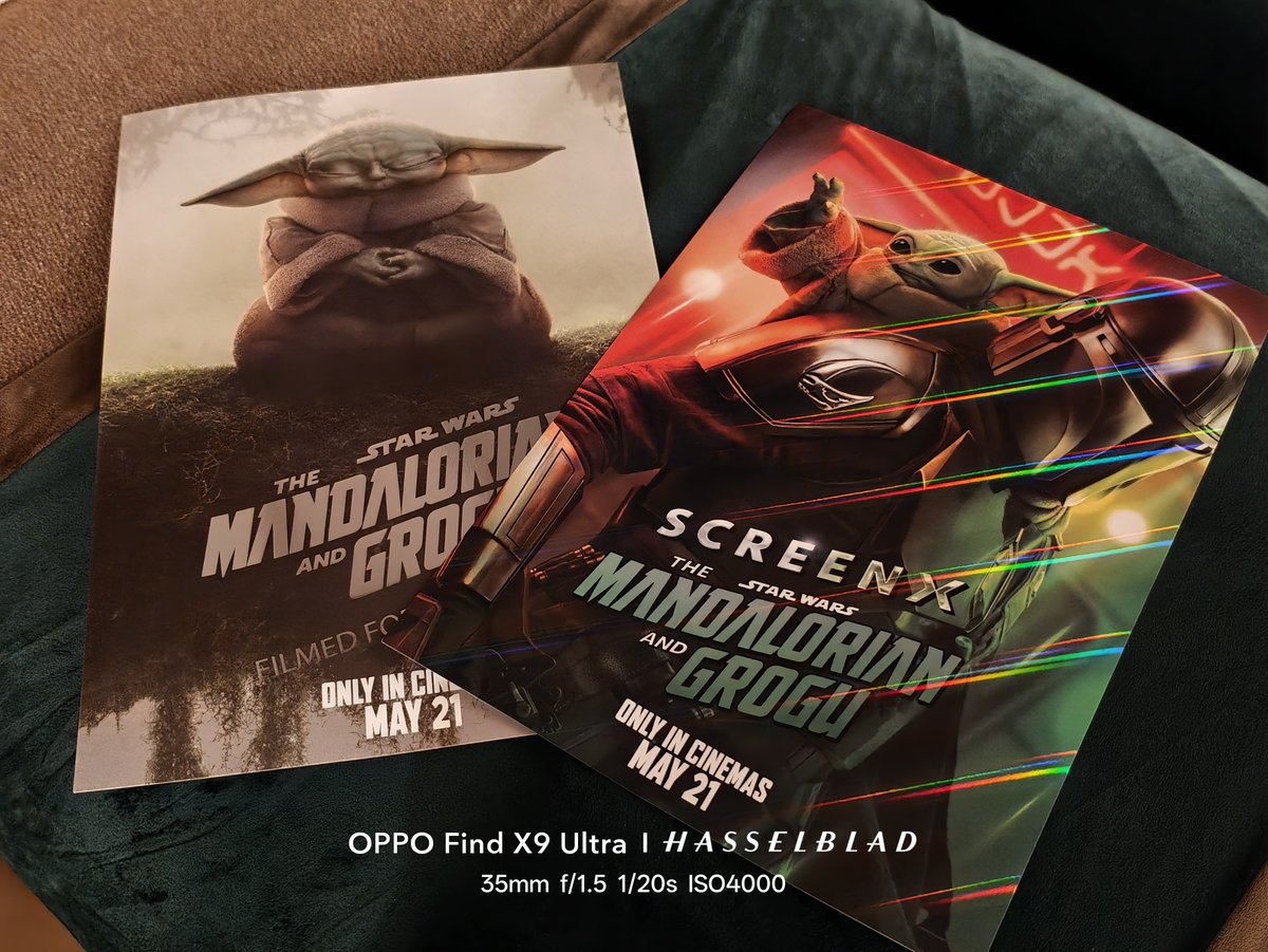 sageofxpaths's tweet photo. Absolutely adored The Mandalorian & Grogu at my fan screening today! Pedro's Mando is a badass & loving powerhouse of a dad even more so than usual & do I really need to say anything about Grogu? The little bad baby with the Force & a heart of gold just continues to prove himself to be a courageous Mandalorian just like his father with some truly heartfelt moments in the film's third act. So as a fan of the series, I'm just super happy to see my fav Father & Son duo on the big screen for the first time because I think they truly deserve it 💚 And I cannot wait to see what the future holds for Grogu. This Is The Way. @starwars @themandalorian 

Pics shot on the Oppo Find X9 Ultra 📸 @oppo

#TheMandalorianAndGrogu #StarWars #OppoFindX9Ultra #Hasselblad