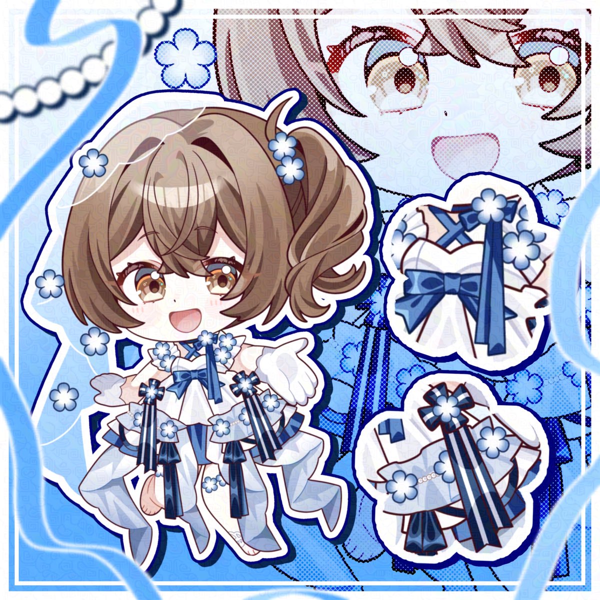 imwn_sel's tweet photo. ╋━━━
   #ミニキャライラスト公開
　　　　   　　　　 ━━━╋

　ネモフィラのお姫様だよ.ᐟ

シェルタと君なら
　　絶対成功間違いなし.ᐟ

　　　　　でしょッ？

撮影者：  @_a_Mamiya_ 様

#シ絵ルタ
#IRIAMライバーさんと繋がりたい https://t.co/fDiONnD7JR