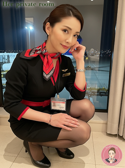 H_private_room's tweet photo. チーフパーサー片桐冴子💛(1)
「脱力の意味について考える」

私はTokyo Airのチーフパーサー 片桐冴子です。大学卒業後、Tokyo Airの客室乗務員として採用され、その後、国内線・国際線のエコノミー及びビジネスクラス、国際線でのファーストクラス、中堅CAとしての役職を経て、国内線の・国際線のクラス別パーサー資格を順調に取得し、その後、晴れてチーフパーサーの資格取得要件を満たし、チーフパーサーの地位を手に入れた。

ここまで順調にキャリアを積んできて、仕事も順調、いい上司、後輩にも恵まれているのに、何か釈然としないのはなぜなの？いつも悩んでいるような、もっと言えば、自分で悩みを作っているような気がするの。

グラスに例えるなら、私の人生というの名のグラスはもはや、99%が綺麗なミネラルウォーターで満たされているの。でも、残りの1%が埋まっていない部分ばかりを気にして生きている気がするの。

先に紹介するけど、今日の3枚目の画像は、フライト後に、悩みなど全くなく、緊張感を全てなくした状態で、チーフパーサーの私の近くで思いっきり脱力しながらスマホをいじる私の後輩です。彼女は私と性格が180度違い、あまり細かいことを気にしないタイプで、私が厳しい態度で指導してもあまり気にしないタイプです。

そんな彼女から「先輩、色々あるとは思いますけど、まずは、もっと脱力したらどうですか」なんて言われたのよ。昔からなんでも徹底的に考えてきたので、今日は後輩からアドバイスされた脱力するってどういうことかを真剣に考えます💛

1枚目の画像は、後輩からのアドバイスで、滑走路が見える窓際でせめて恰好だけでもと思い「考える人」になり切り、脱力することについて真剣に考えている私、2枚目の画像は、後輩に脱力するように言われ、まずは深呼吸でもということで、深呼吸した直後の私、3枚目の画像は、脱力について真剣に考えている私の近くで、私に「先輩、脱力とはこういうことですよ」と自ら事例を見せつつ、スマホをいじる私の後輩です💛
#Cafe #客室乗務員 #Cabinattendant