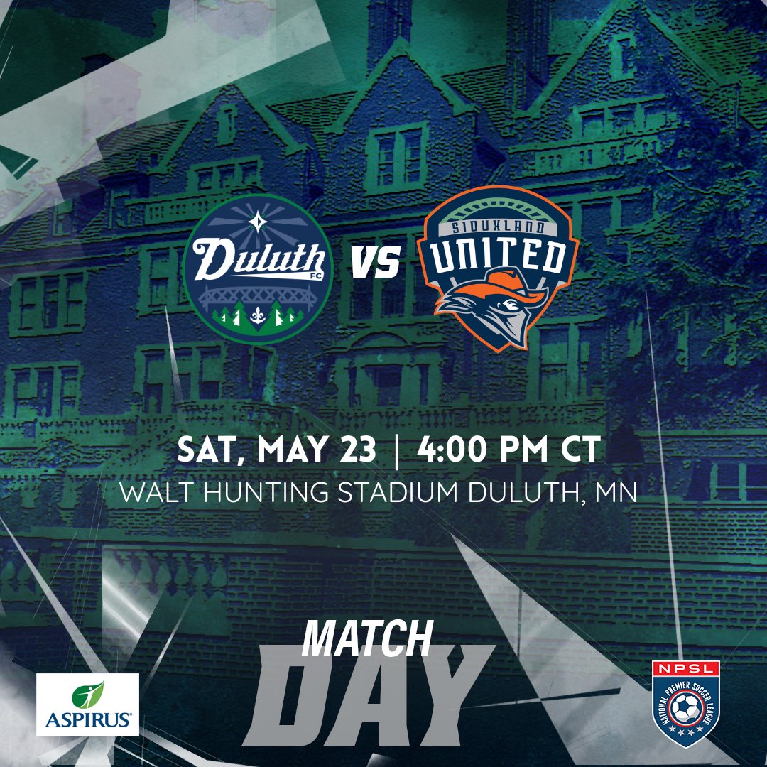 DuluthFC's tweet photo. Get fired up 🔥 it’s match day! ⚓️⚽️

All military members &amp; veterans get in FREE with ID

Tickets available at the front gate or in our bio 🎟️

#DuluthFC #BlueGreens #NPSL https://t.co/WcOkJCwrUo