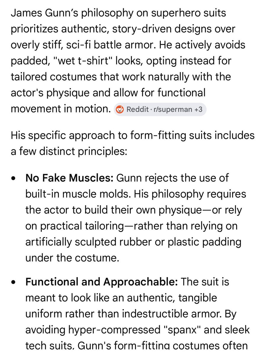 RoyalMaj3sty's tweet photo. James Gunn’s philosophy on superhero suits: https://t.co/qOQTEnImFE