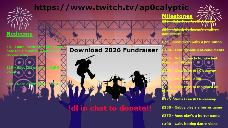 qApocalypticp's tweet photo. The apocalypse returns with some more Dead by Daylight and Download fundraising shananigans! https://t.co/bqDAo3aJR5 https://t.co/VXX1gXyjpf