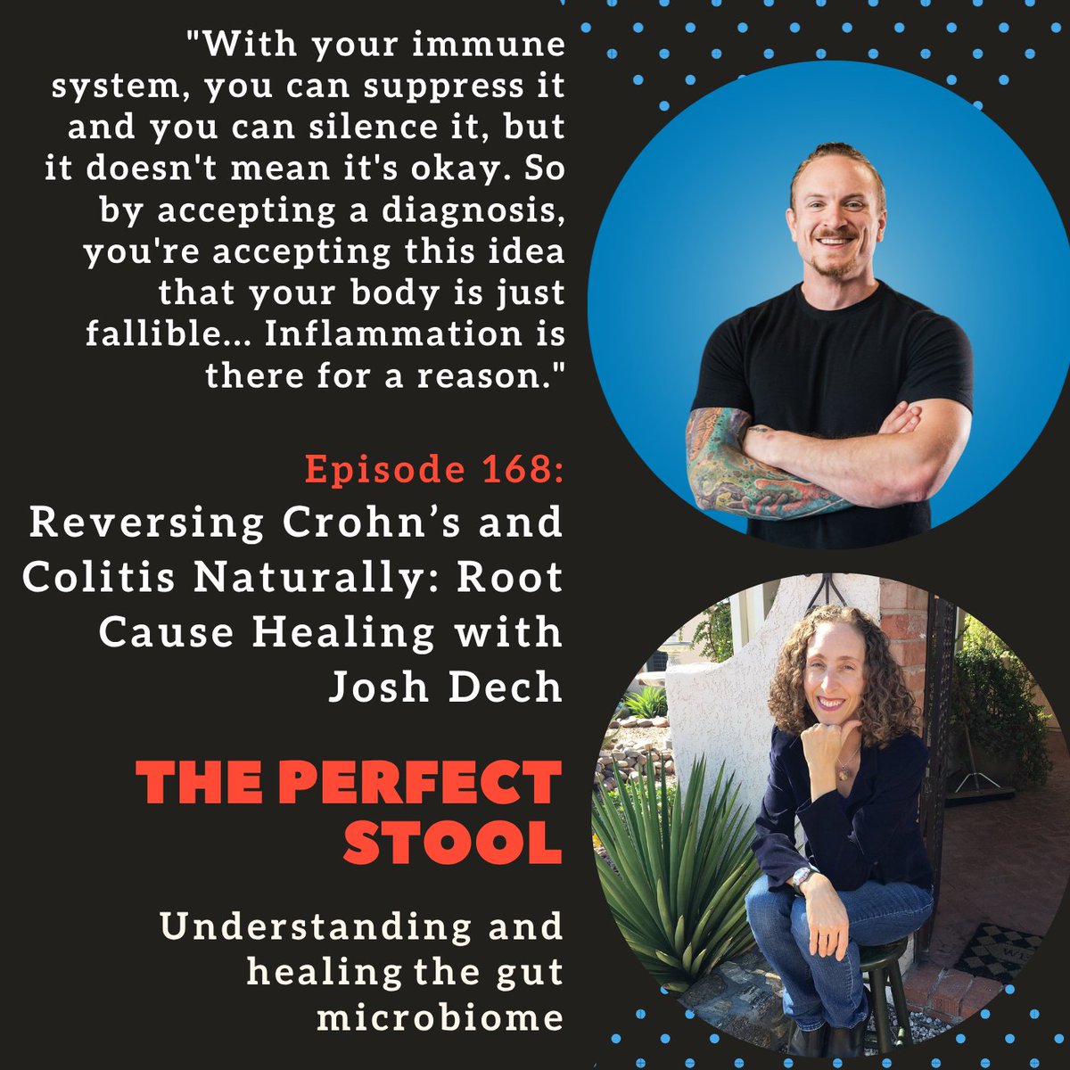 HDesertHealth's tweet photo. Josh Dech shares his journey of reversing severe bowel issues, arguing that Crohn’s and colitis are hyperreactive immune responses rather than irreversible bodily failures: https://t.co/mpXwtKcsRT https://t.co/hKFlmvLfkp