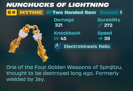 goopybitz's tweet photo. Nunchucks of Lightning!!!!!! https://t.co/SL1uesQDEx