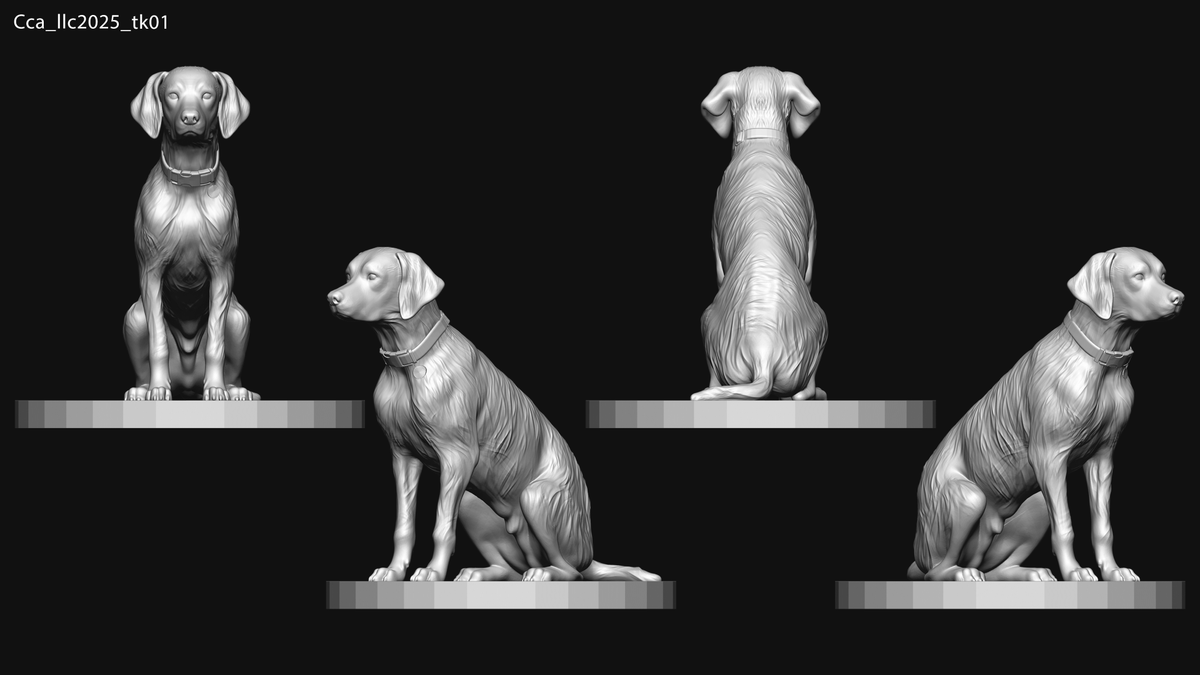 LexaStudioo's tweet photo. A loyal companion, now ready in 3D 🐶
Really enjoyed bringing this beautiful spotted dog to life with a stylized yet realistic touch ✨

#3DModeling #3DArt #DogModel #CharacterDesign #ZBrush #Blender3D #DigitalSculpt #3DPrinting https://t.co/1vcVpDPCWC
