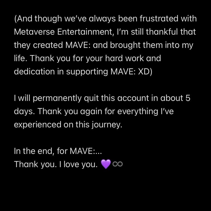 L_for_mave's tweet photo. [My Final Post]

"The dazzling meteors in my heart will never fade."

💜💙🩷💚🧡♾️

#MAVE: https://t.co/0g0B6WTEKP
