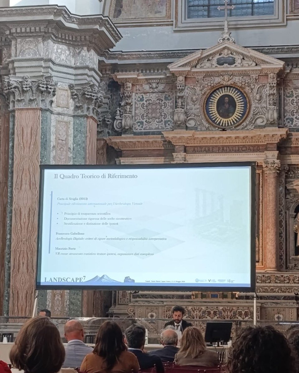Phoenix_UASL's tweet photo. 📸 A few moments from Landscape 7 Conference (Naples – Santa Maria Capua Vetere, 11–12 May 2026), where Antonio Pecci joined an inspiring international dialogue on archaeological landscapes and digital methodologies. https://t.co/C5QbQvZTAV
