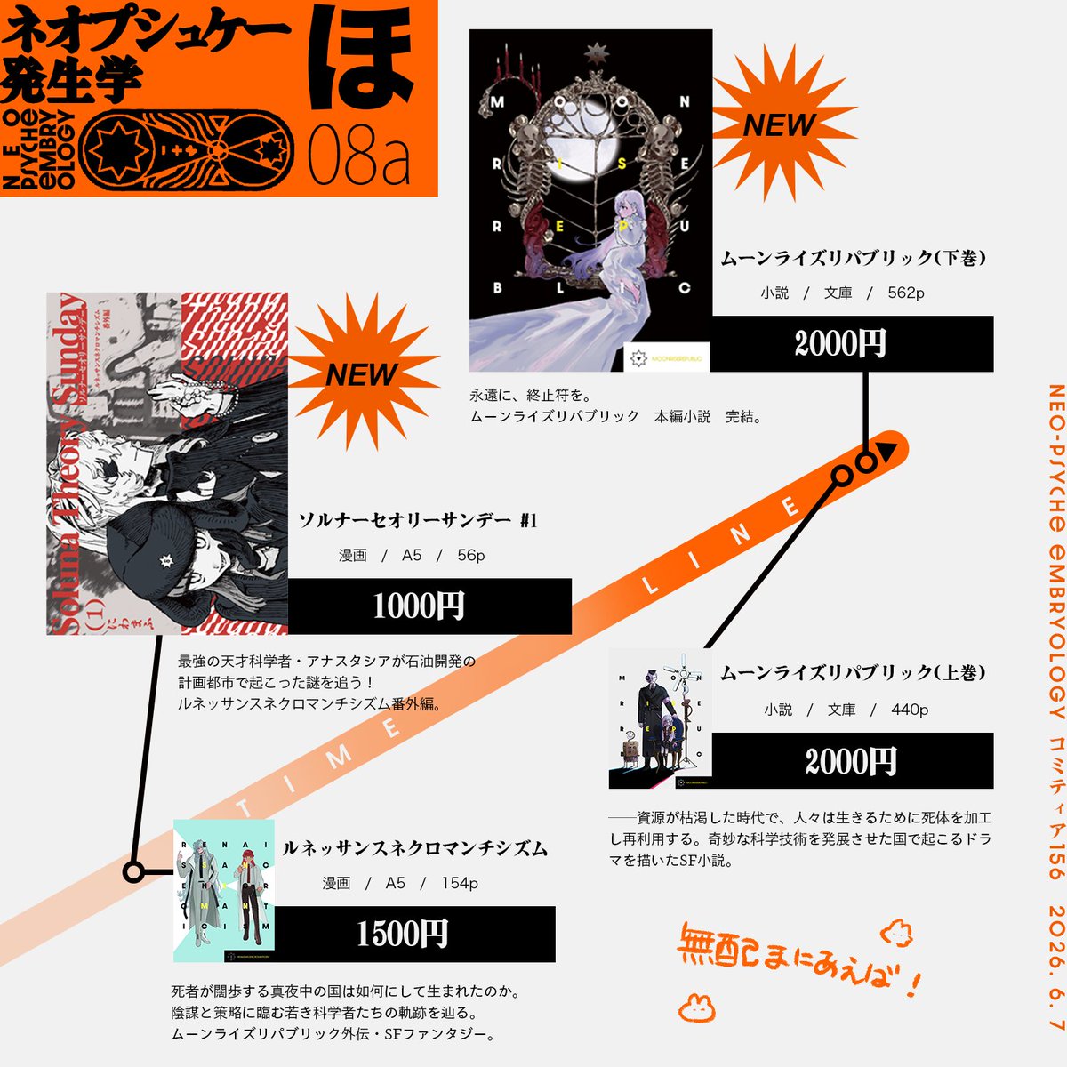 awin_volt9's tweet photo. 🌷 #コミティア156 #COMITIA156 お品書き 🌷
東京ビッグサイト
2026年6月7日(日) 11:00〜16:00

💜サークル名:ネオプシュケー発生学 【東２ホール　ほ-08a】
💜小説/漫画/グッズがあります♪
💜東京コミティア初出店！ 黒葛原さん🐰との共同創作です♡

サンプルとお取り置きフォームはツリーに🔽🔽🔽 https://t.co/sE1tm0Xlmp