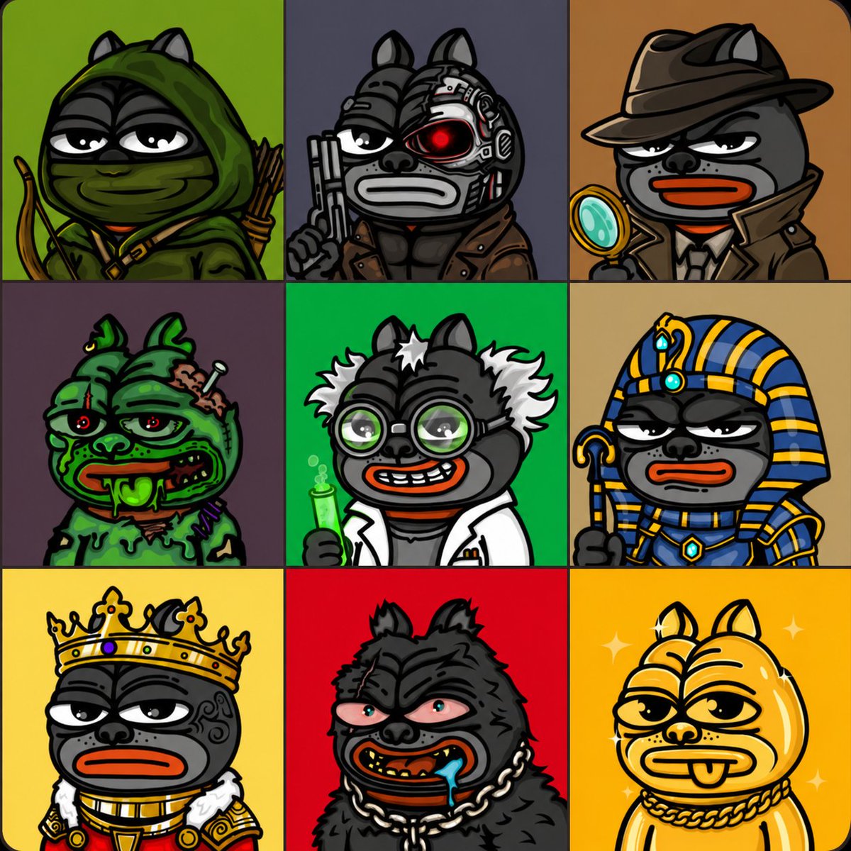 TheFrenonsol's tweet photo. Frens 🐾 Memorial Day weekend check in: 

hope you’re touching grass, not charts.

Sneak peek 👀 of 9/22 legendary Fren 1/1 NFTs just dropped.

What we thinking? https://t.co/6E4tRAaQaJ