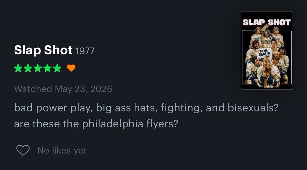 chefbriere's tweet photo. watched slap shot for the first time last night https://t.co/lgb440VTHE