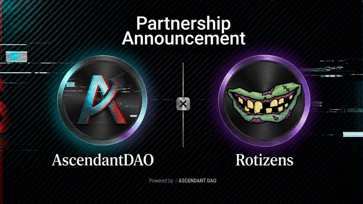 TheAscendantDAO's tweet photo. We are Happy to Announce our Collaboration with @Rotizens

Giving away 15x GTD

To participate : 
• Follow @TheAscendantDAO &amp; @Rotizens
• Like &amp; RT https://t.co/84r4P8H821
• Like, RT this post &amp; Drop EVM address
• 24 hours https://t.co/IDnW2AupFt