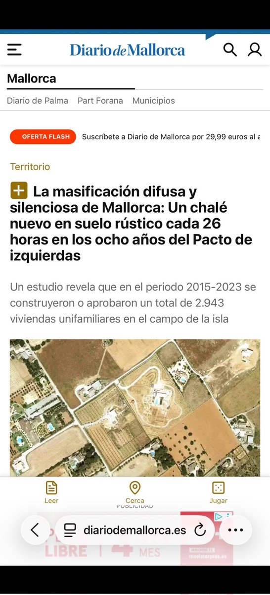 OscarFidalgoB's tweet photo. 🗣️Palma da luz verde a un gran parque de 35.000 metros cuadrados en el Dino Golf de s'Arenal.
De 2015 a 2023, con la izquierda se construía un chalet en rústico cada 26hrs.
Hoy:hemos comprado Son Quint Palma y +zonas verdes🌳‼️
https://t.co/BHDRLeEoRU a través de @diariomallorca https://t.co/99DqL4ZiDw