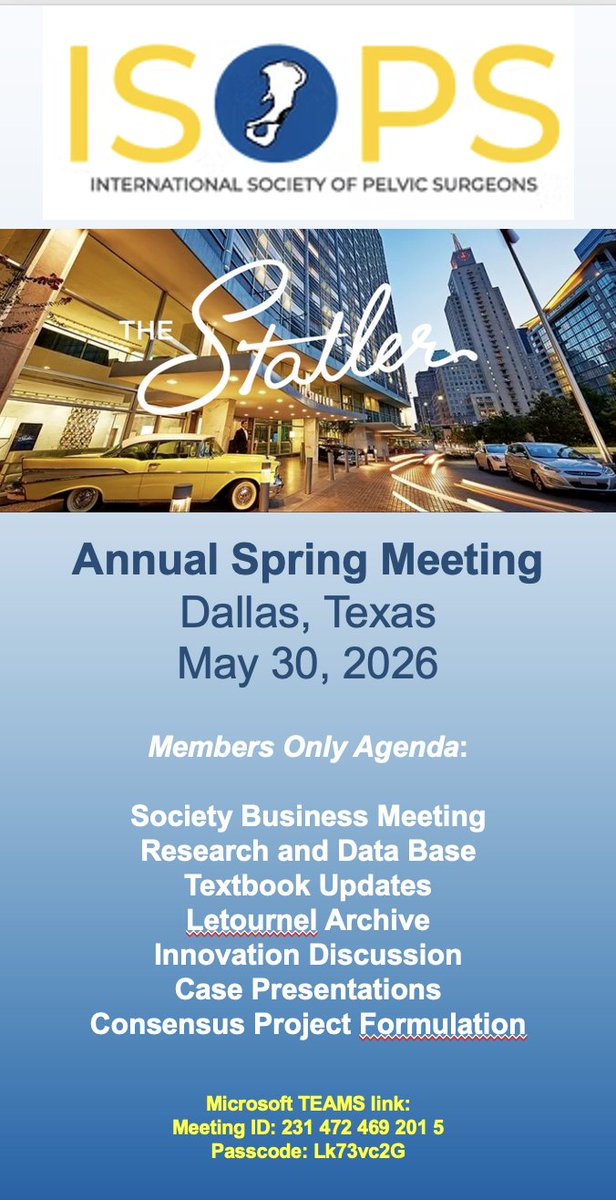 ISoPSTrauma's tweet photo. ISOPS annual meeting with Inter-Disciplinary Pelvic Course is one week away. Virtual Zoom Link for IDPC: https://t.co/KLjc9gQYWm https://t.co/6As1eEpU6I