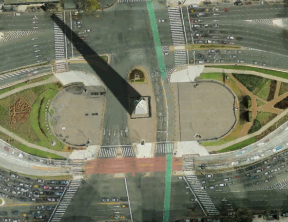 gomezilustra's tweet photo. No hay palabra más exacta para describir lo que hicieron con la Plaza de la República que mutilada https://t.co/id0fLUQRII