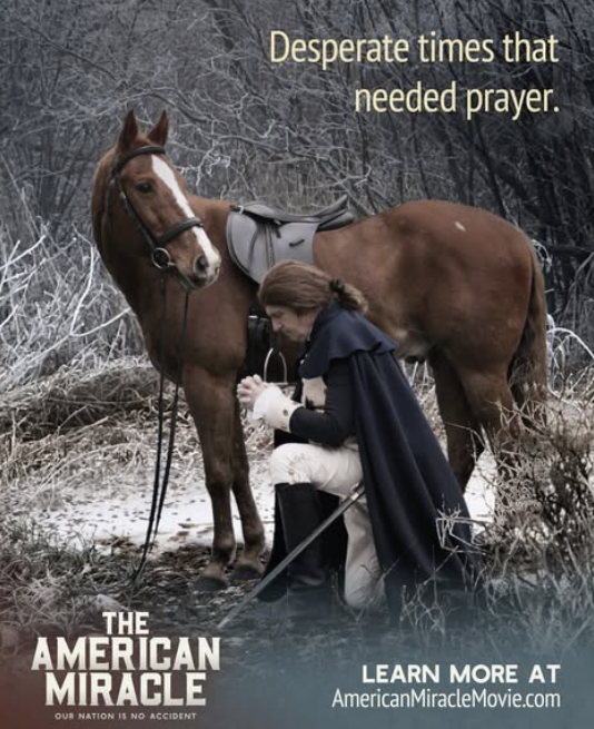 PattOfEvidence's tweet photo. America’s founding generation relied on prayer during moments of crisis, and Americans today are finding renewed purpose by revisiting that legacy. Watch 'The American Miracle- Our Nation is No Accident'.  The history is enlightening! https://t.co/NuwM8JMvfe
#AmericanMiracleMovie https://t.co/NOtqjGog3n