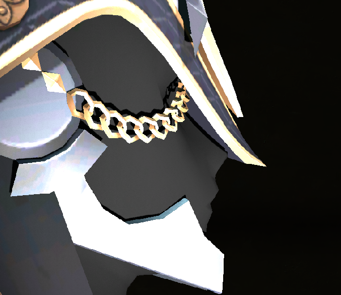 Gochna89's tweet photo. @Rikkadesuu_ @DailyCapitano It was always his face, but whether it is some magic, illusion or something, that I do not know. But both in his animation and on his model, he does have a face there, just devoid of all color. https://t.co/93EKsvQVJ3