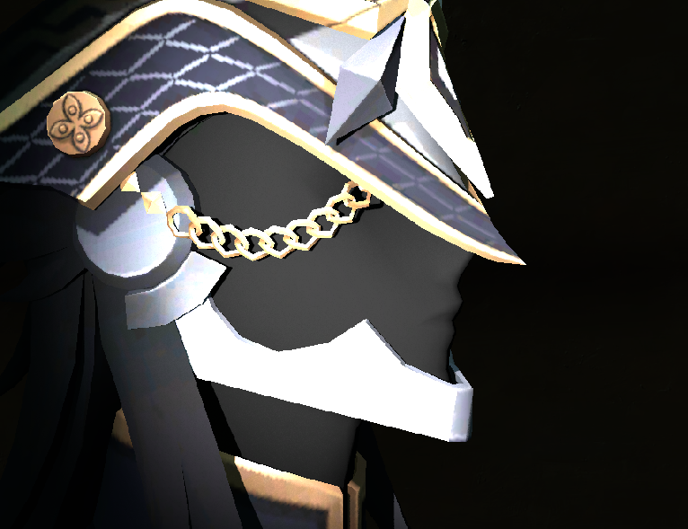 Gochna89's tweet photo. @Rikkadesuu_ @DailyCapitano It was always his face, but whether it is some magic, illusion or something, that I do not know. But both in his animation and on his model, he does have a face there, just devoid of all color. https://t.co/93EKsvQVJ3