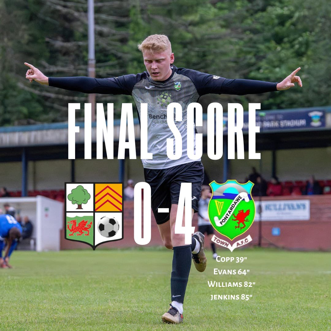 PontardaweTown's tweet photo. 🫡 PLAYS OFF SECURED.

⚽️ ANOTHER COMPREHENSIVE PERFORMANCE CONFIRMING OUR PLACE IN THE PLAYS OFFS FOR PROMOTION TO CYMRU SOUTH.

😌 BRILLIANT TO SEE TWO OF OUR DEVELOPMENT PLAYERS GETTING ON THE SCORE SHEET AND SCORING THEIR FIRST GOALS FOR THE CLUB.

⚫️⚪️ PONTY AND PROUD. https://t.co/dwY977rvVv