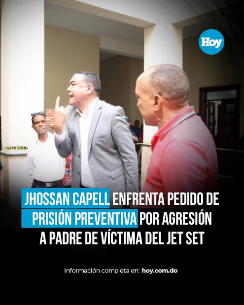 YANSEGURAM's tweet photo. Como abogado del señor José Luis Custodio Peña, padre que perdió a su hijo en la tragedia del Jet Set, informo que el Ministerio Público solicitó prisión preventiva contra Jhossan Gaudencio Capell de Castro por la agresión física que sufrió mi representado en el Palacio de Justicia de Ciudad Nueva.

La audiencia de medida de coerción que estaba fijada para hoy ante la Oficina Judicial de Servicios de Atención Permanente del Distrito Nacional, se aplazó para el lunes 25 de mayo a las 9:00 a.m., para que el imputado pueda presentar sus arraigos.

Entiendo que un caso tan doloroso como el Jet Set despierta pasiones muy fuertes en mucha gente. Aun así, ninguna emoción justifica la violencia. Agredir a un padre que solo busca justicia por la muerte de su hijo, y hacerlo dentro de una sede judicial, es algo inadmisible en una sociedad civilizada. Es, además, un irrespeto grave a la institucionalidad y a la solemnidad del Poder Judicial.

Las víctimas de procesos como este —y más aún las del caso Jet Set— merecen respeto. Las instalaciones del Poder Judicial también. La defensa de cualquier posición se hace con argumentos y dentro de la ley, nunca con golpes.