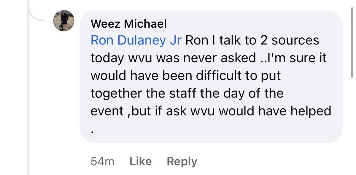 BaBossio's tweet photo. @DannoWhipkey People are saying that WVU wasn’t even asked. 

Their priorities (MON BOE) on how they’re spending taxpayer money are completely out of whack. Students and families deserved better planning and leadership than this. https://t.co/5BBKE4JwEn