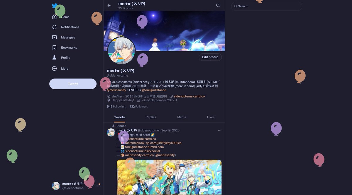 Post by meri★ (メリP) on X: 🎂🥳
