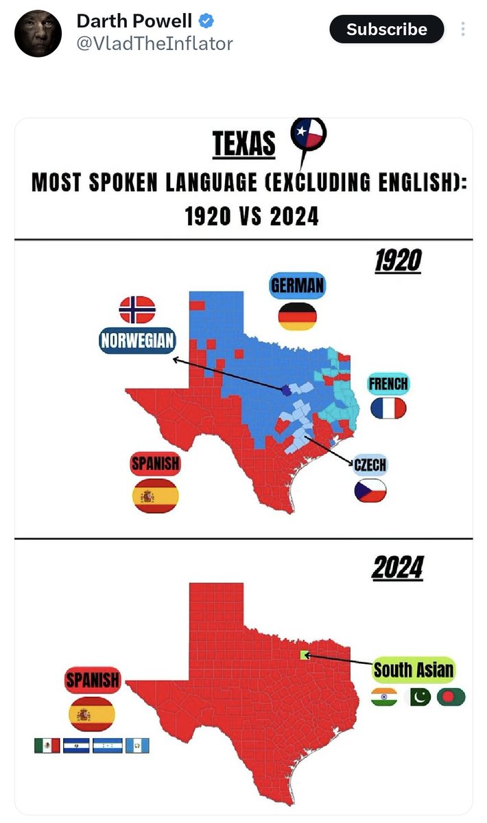 Texas Language Map Texas Language Map Shows Shift from European Tongues to S...