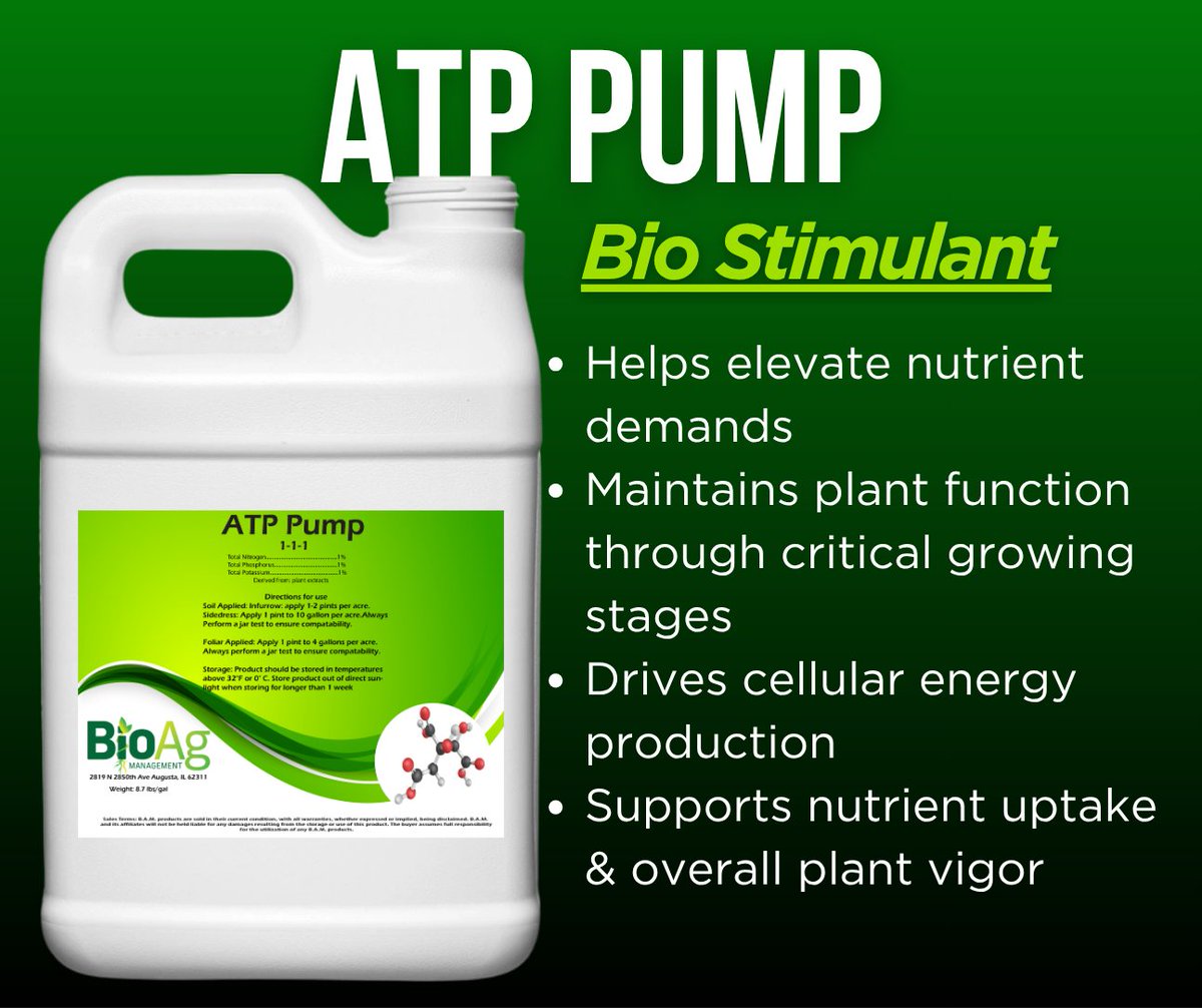 CalibratedAg's tweet photo. When we apply herbicides to control weeds, we put a stress on the plant. Keep balance during critical growth stages with our diverse bio-stimulant, ATP Pump. 💪🏻

Learn more » https://t.co/ODPSn0ZMqO https://t.co/YjAK3KJOvu