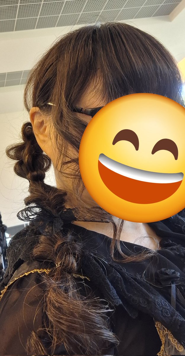 hiraharuka's tweet photo. 15分くらい？でできる1番簡単なのをやってもらいました😆🌟✨
(朝、ウィッグ断念したけどちょうどスポットの時間ができたので…✨)

アレンジめちゃくちゃかわいい～(*´﹀`*)
ありがとうございます！🤗💓 https://t.co/9WVpQh7Gum
