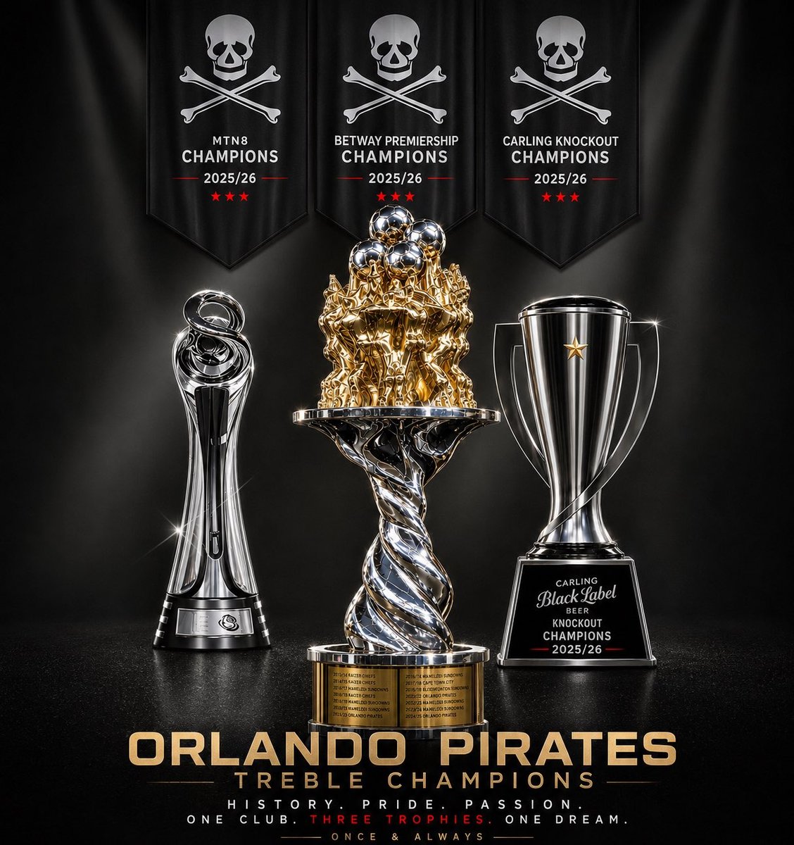 _boipearlo's tweet photo. @Shimza01 What a great time to be an Orlando Pirates fan ☠️🏆 https://t.co/8sxieO35E1