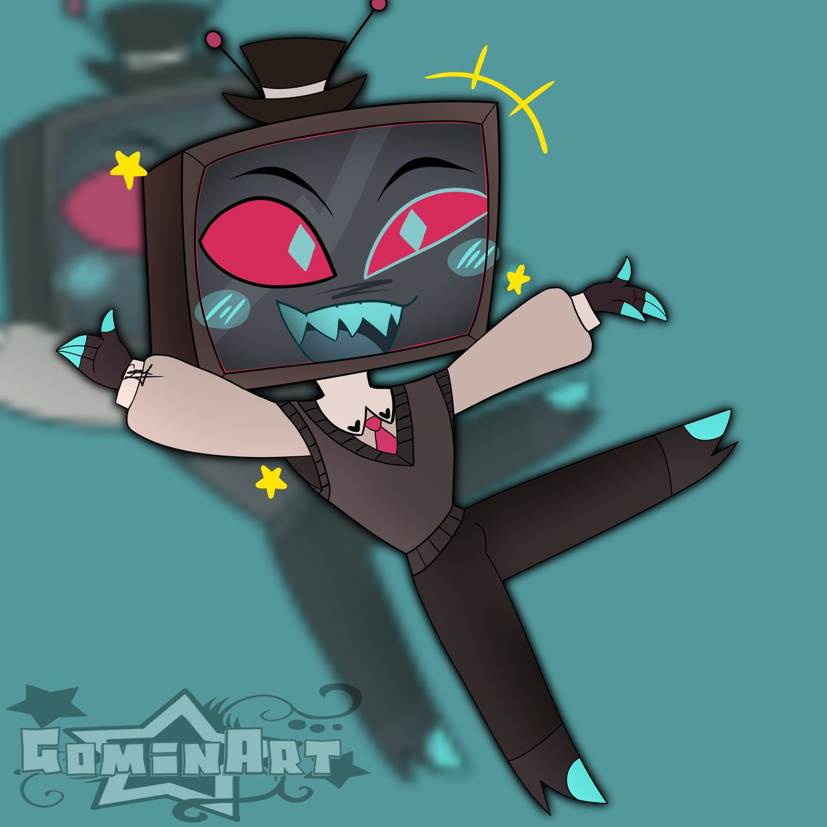 GominaDubs's tweet photo. #digitalartㅤㅤㅤㅤ #voxhazbin      A little drawing of Vox old chibi! Please don't be harsh with your comments 💔 https://t.co/yWoywsRUVv