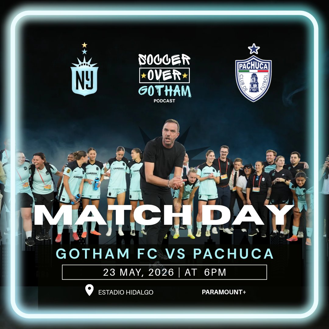 overgothampod's tweet photo. Tonight.
#GothamFC closes out its 2025-26 Concacaf W Champions Cup campaign against CF Pachuca in the tournament’s third-place match.
6 p.m. Paramount+ and CBS Sports Golazo Network https://t.co/4Hx9OhoCMW
