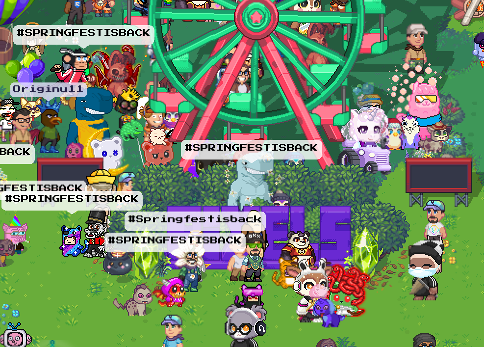 jabellz's tweet photo. Enjoying the spring fest on @pixels_online  #SPRINGFESTISBACK

@PixelCatGuy @AlphaDoc69 @ClassicsCrypto https://t.co/sM70N5zolS