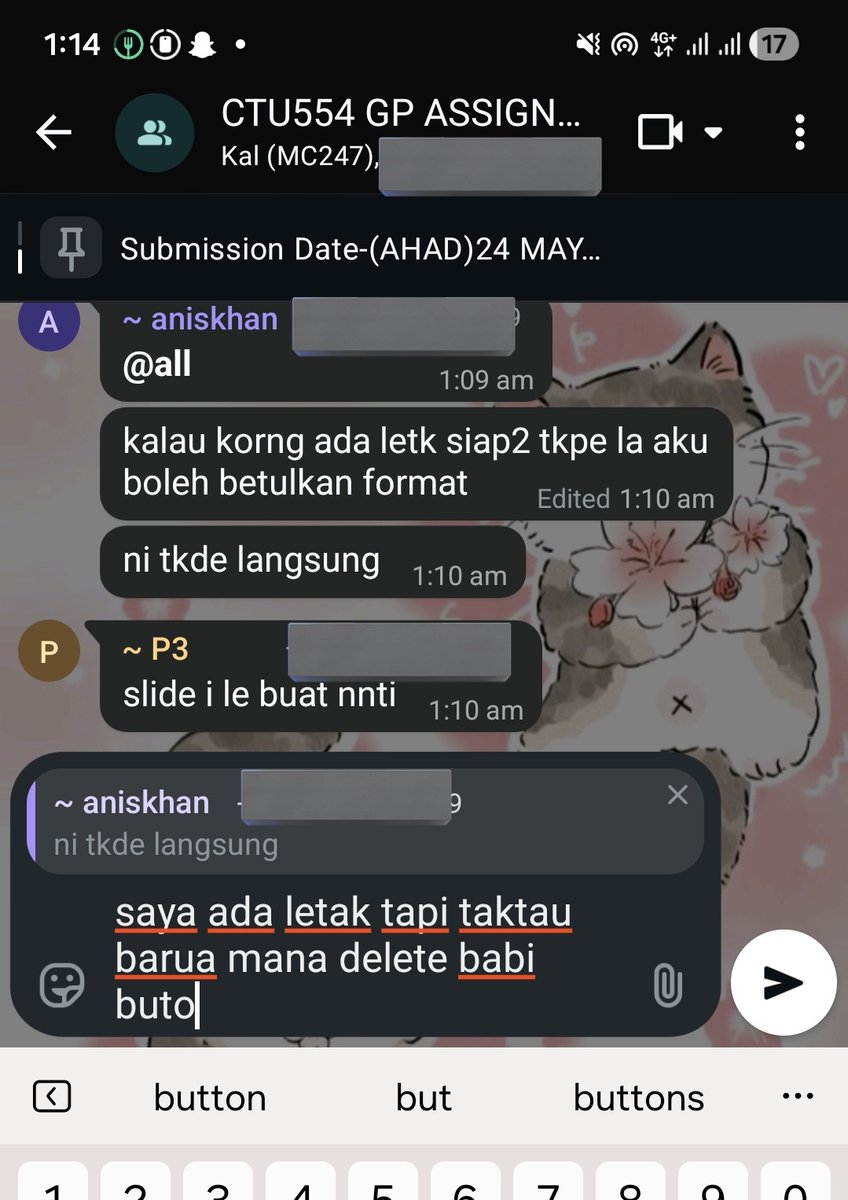 capyfaraaaa's tweet photo. nang sengaja kau delete sak kau nampak terpaling polah kerja kan sial? aku setiap kali polah assignment nang dah engkah dolok dah reference rah gd and mind you it was in APA format ye barua yg kau delete dah pahal tek? pandei gilak kah? https://t.co/ytlIMtauoJ
