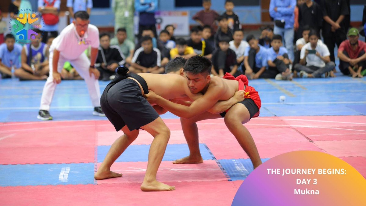 RINGNativeGames's tweet photo. RING witnessed an action-packed celebration of Manipur’s indigenous sporting traditions with Mukna and Thang-Ta competitions held at Khuman Lampak Indoor Stadium and Kang competitions at the Kangshang, Khuman Lampak Stadium Complex. https://t.co/MeQR6nEYmo