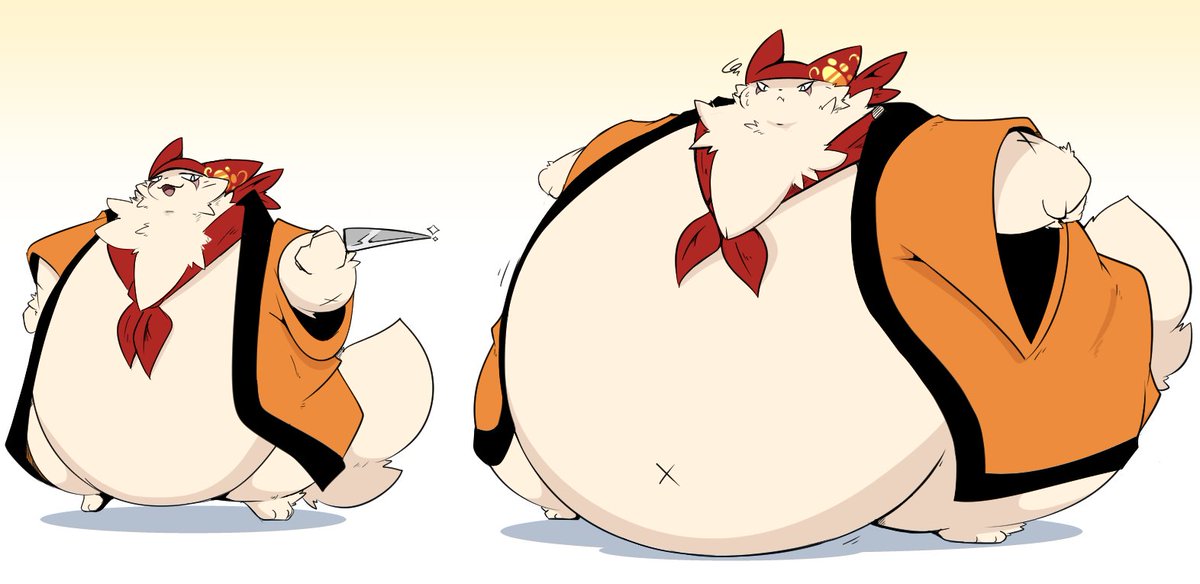 RakugaKite's tweet photo. Never trust a skinny chef 
Toro weight gain https://t.co/Yf2v0DOVVU