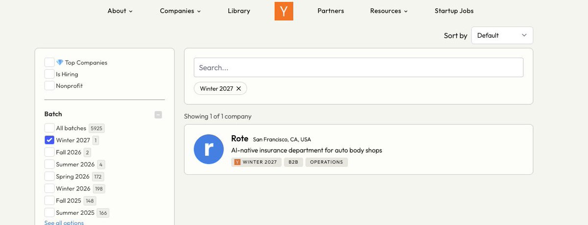 realmathb's tweet photo. @ycombinator having a Winter 2027 company in 2026 feels like a sign of where tech is headed.

We’re entering the era where companies are no longer selling tools.

They’re selling entire departments. https://t.co/hHN8ogRrhC
