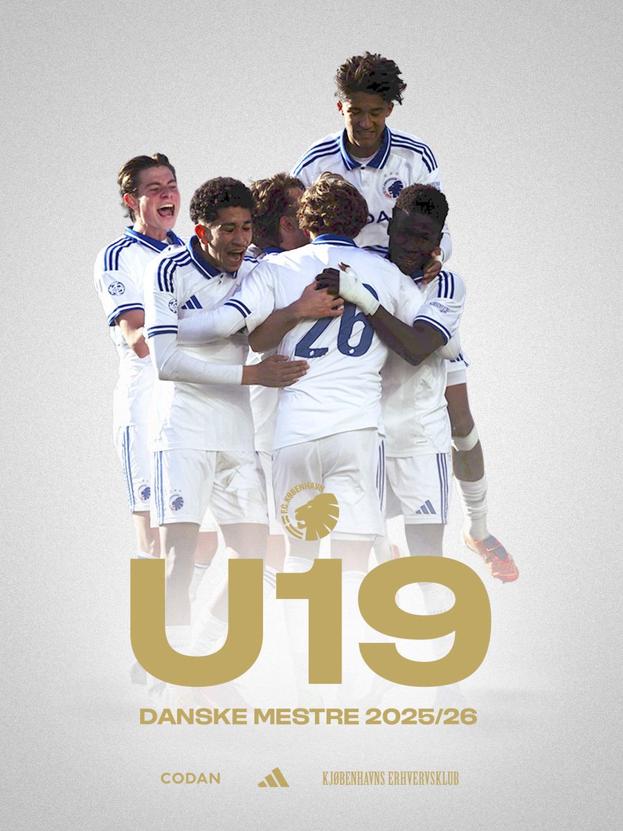 modousticPR's tweet photo. 🏆🥇

Congrats to #ModousticSportsPR duo Mustapha Nyassi and Sheikh Jaw who both won the Danish U19 League with FC Copenhagen after a 5-1 win over FC Midtjylland.

Jaw scored twice &amp; Nyassi scored as Copenhagen cruised to league title that sees them qualify to UEFA Youth League😍 https://t.co/iYxTUGax10