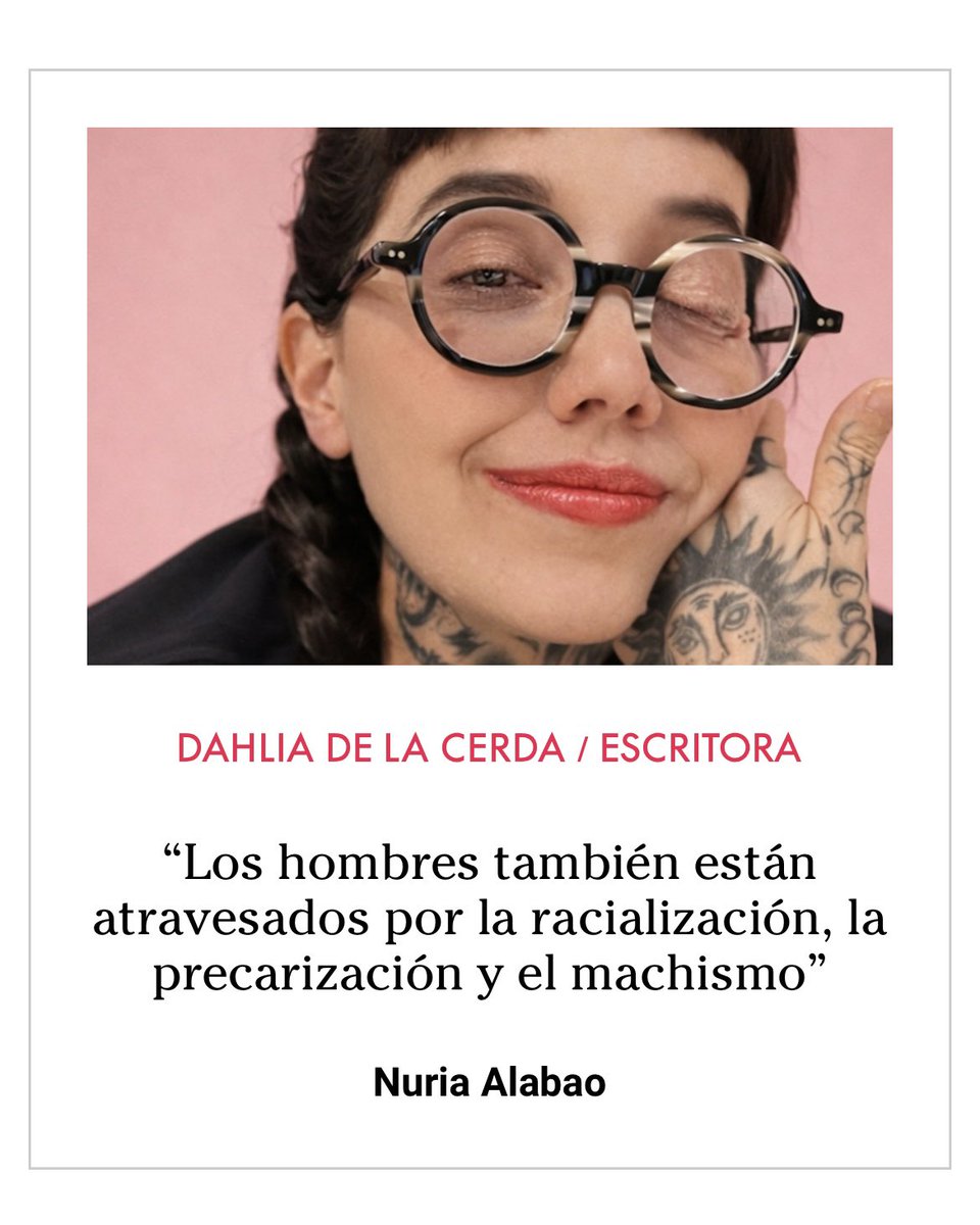 nu_alabao's tweet photo. He entrevistado a la escritora mexicana Dahlia de la Cerda cuyas opiniones sobre su escritura y sobre feminismo vale la pena leer. Piensa, como dicen los gringos, "fuera de la caja" y se agradece. En @ctxt_es.

https://t.co/8JFChsDgmH https://t.co/PFzn0qYalT