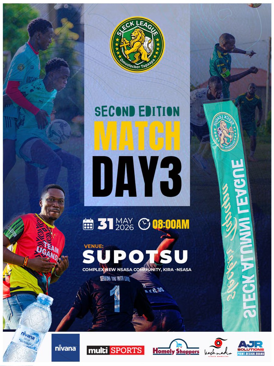 sleckleague's tweet photo. MATCH DAY 3 IS HERE!

Roll up your sleeves. Lace up your boots. The SLECK Alumni League returns with more action and passion.

Where heritage meets healthy living and every match celebrates brotherhood. Soli spirit lives on!

See you on the pitch.

#SLECKLeague #MatchDay3 #GameOn https://t.co/aLd2UQv0Un