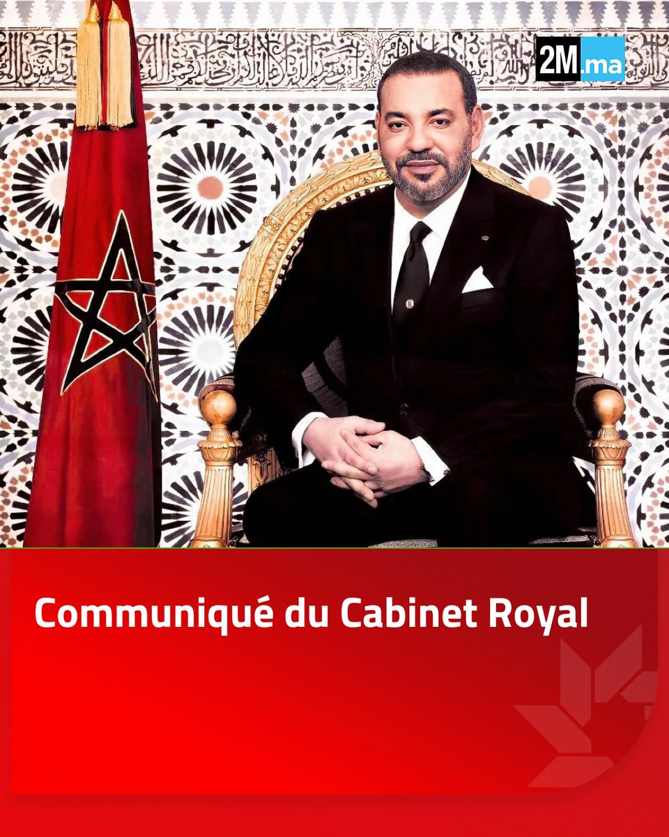 2MInteractive's tweet photo. 🔴 Communiqué du Cabinet Royal :

"Vu les relations fraternelles séculaires qui lient le Royaume du Maroc et la République du Sénégal, et à l’occasion de l’avènement de Aïd Al Adha, Sa Majesté le Roi Mohammed VI, que Dieu L’assiste, a bien voulu accorder, pour des considérations humaines, Sa Grâce Royale aux supporters sénégalais condamnés pour des infractions commises à l’occasion des compétitions de la Coupe d’Afrique des Nations, organisées par le Royaume du Maroc du 21 décembre 2025 au 18 janvier 2026.

Par cette Haute Décision, Sa Majesté le Roi, que Dieu Le glorifie, témoigne de la profondeur des liens profonds d’amitié, de fraternité et de coopération unissant le Royaume du Maroc et la République du Sénégal. Cette Grâce illustre en outre la permanence des valeurs cardinales qui fondent l’identité marocaine, au premier rang desquelles la clémence, la bienveillance, la générosité et l’esprit de tolérance.

A l’occasion de Aïd Al Adha Al Moubarak, Sa Majesté le Roi présente Ses vœux sincères à Son Frère Son Excellence le président M. Bassirou Diomaye Faye, aux autorités et au peuple sénégalais frère.

Puisse Dieu le Très-Haut préserver Sa Majesté le Roi, perpétuer Sa gloire et consolider Son œuvre, et combler le Souverain en les personnes de Son Altesse Royale le Prince Héritier Moulay El Hassan, de Son Altesse Royale le Prince Moulay Rachid, ainsi que de l’ensemble des membres de l’Illustre Famille Royale".