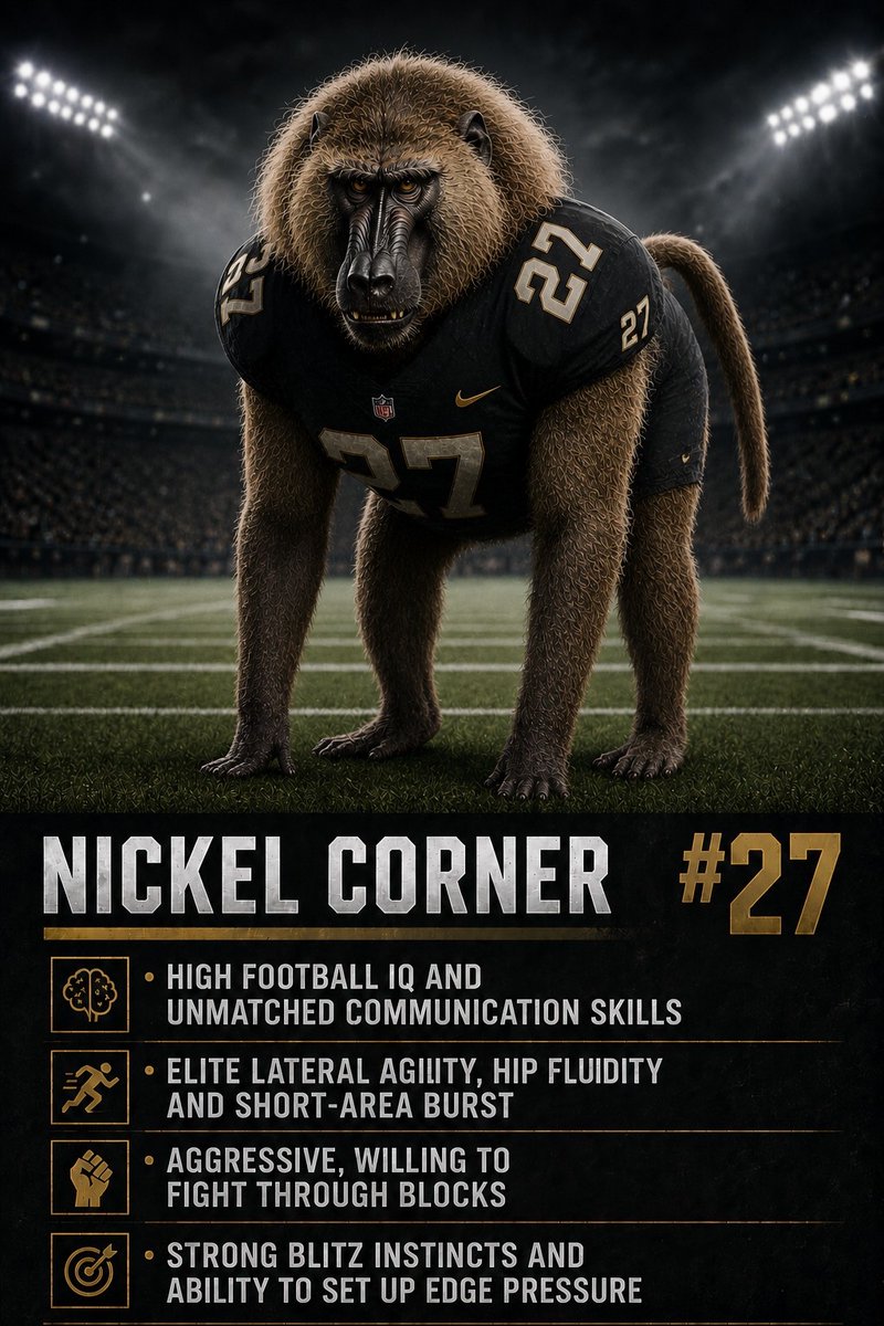 Coach__Schu's tweet photo. @MRittCGS Love it Mike! Rabbit to Returner tho - natural fit. Going with BABOON at Nickel Corner! https://t.co/bsu7Cuczlv