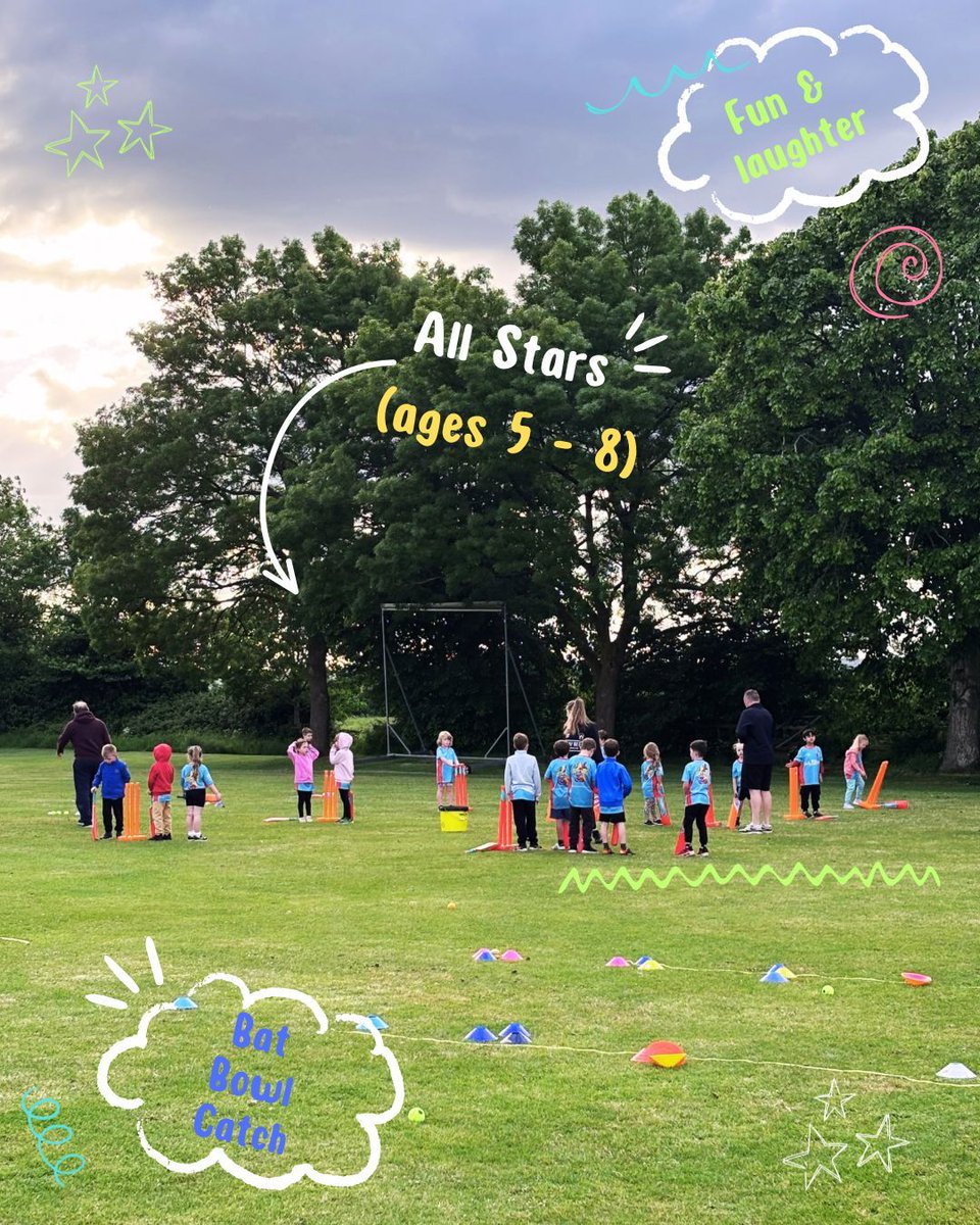 WhitminsterCC's tweet photo. Four photos. One moment. 360° of club cricket.

All Stars. Dynamos. Ladies’ training. A packed boundary edge.

Every corner of the ground full of life on a Friday night at Whitminster Cricket Club.

One field. One club. https://t.co/JFmSbcp17l