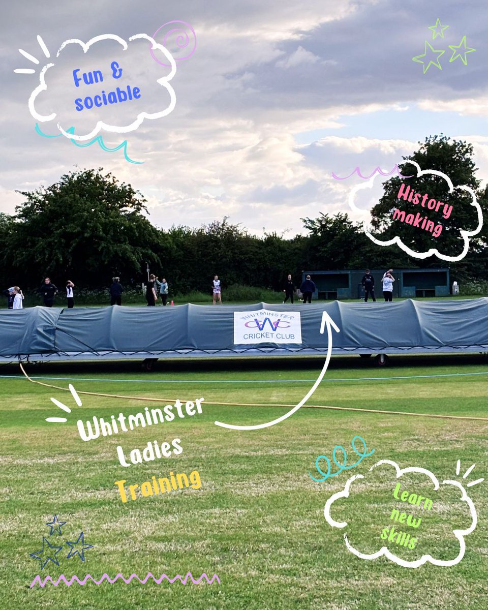 WhitminsterCC's tweet photo. Four photos. One moment. 360° of club cricket.

All Stars. Dynamos. Ladies’ training. A packed boundary edge.

Every corner of the ground full of life on a Friday night at Whitminster Cricket Club.

One field. One club. https://t.co/JFmSbcp17l