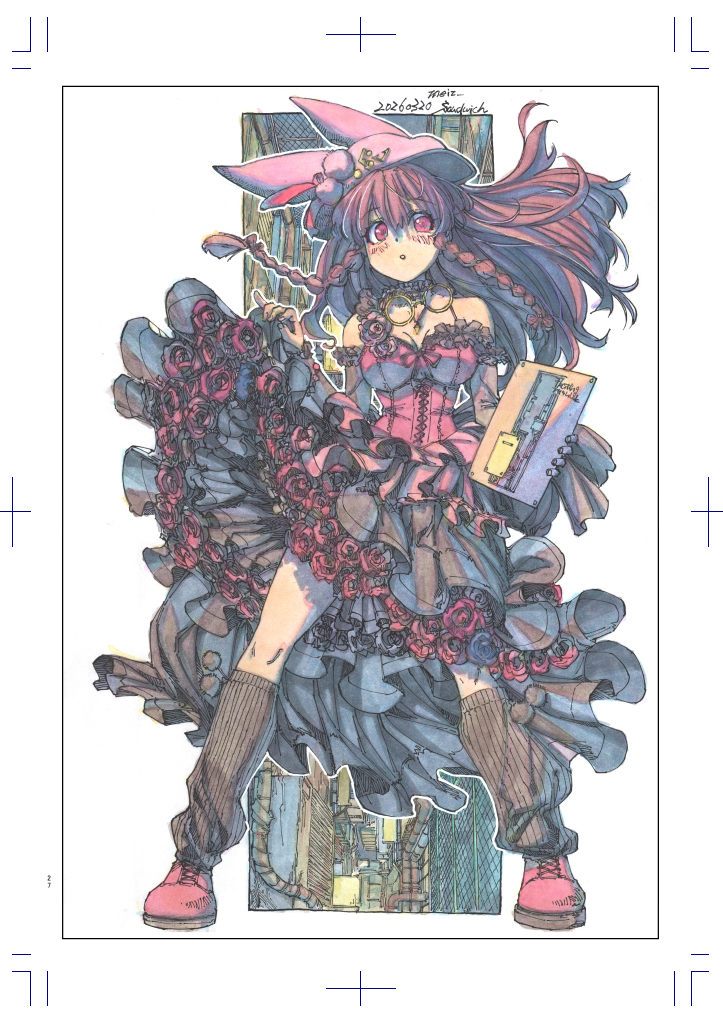 【20260607:コミティア156(お57b/sandwich)】
新刊内容はこんな感じです。原画を含めたお品書きはまた後程アップします。
#watercolorpainting #shikishiart #foxgirl #kawaiiart #traditionalart #moeart #kemono #kemomimi #japaneseart