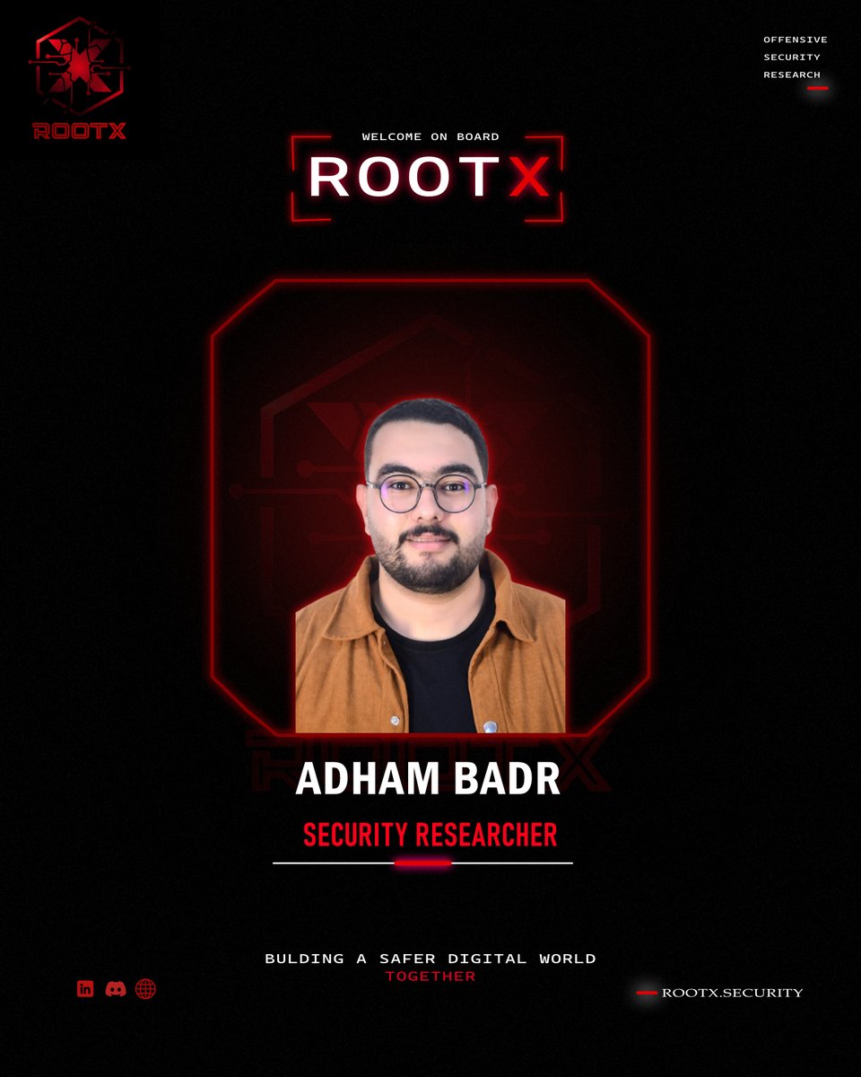 rootxsec's tweet photo. Excited to build something great together. Welcome to RootX🎯
https://t.co/gfAnGeHdYd https://t.co/CdStIf0pQ9