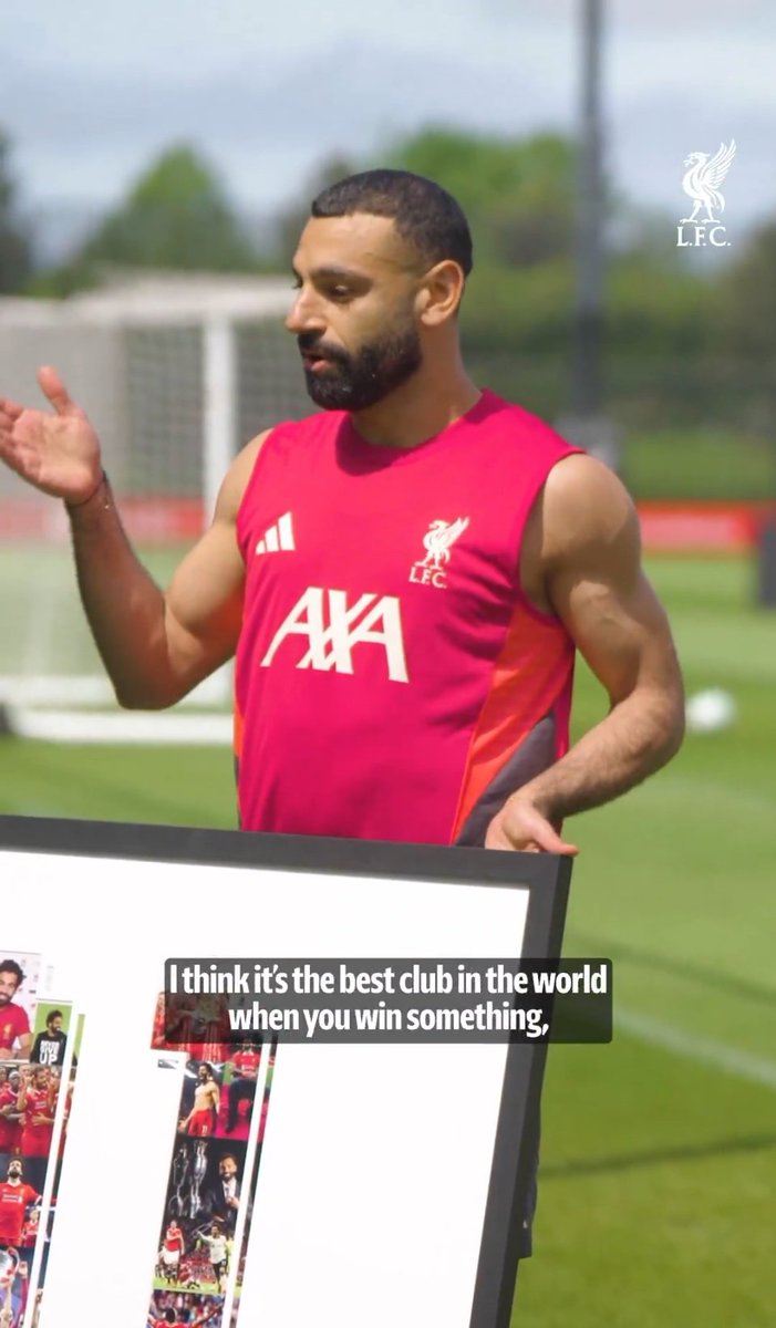 LBLFC_'s tweet photo. Mo Salah a man who cares so much about Liverpool Football Club. The King 🇪🇬👑 https://t.co/ztXwzG3jGi
