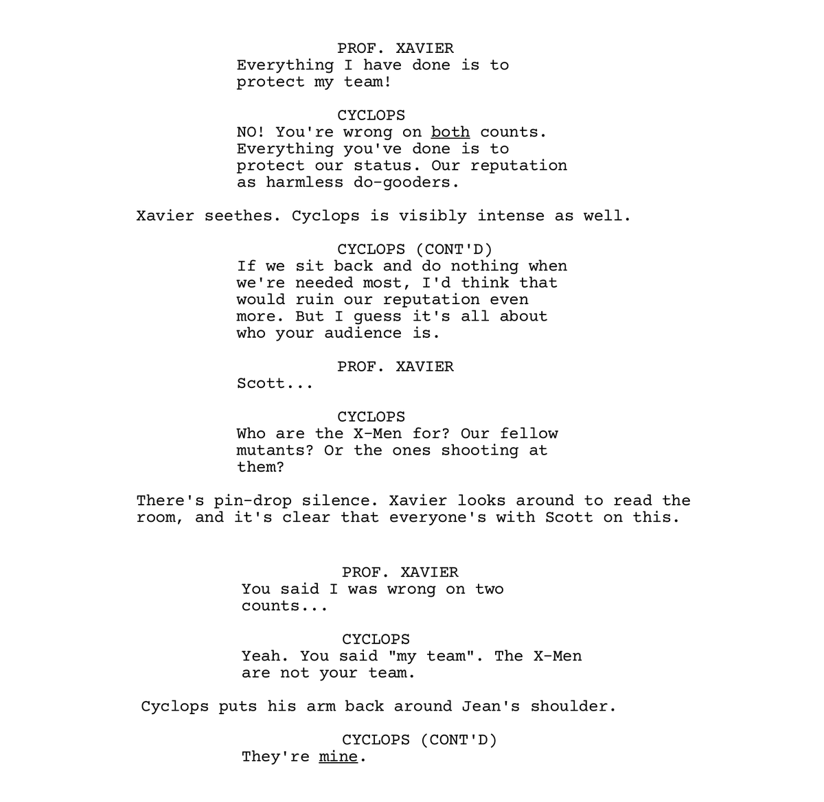 JoeTheNiteOwl's tweet photo. let Joe make an X-Men movie https://t.co/4MvnUUplhz