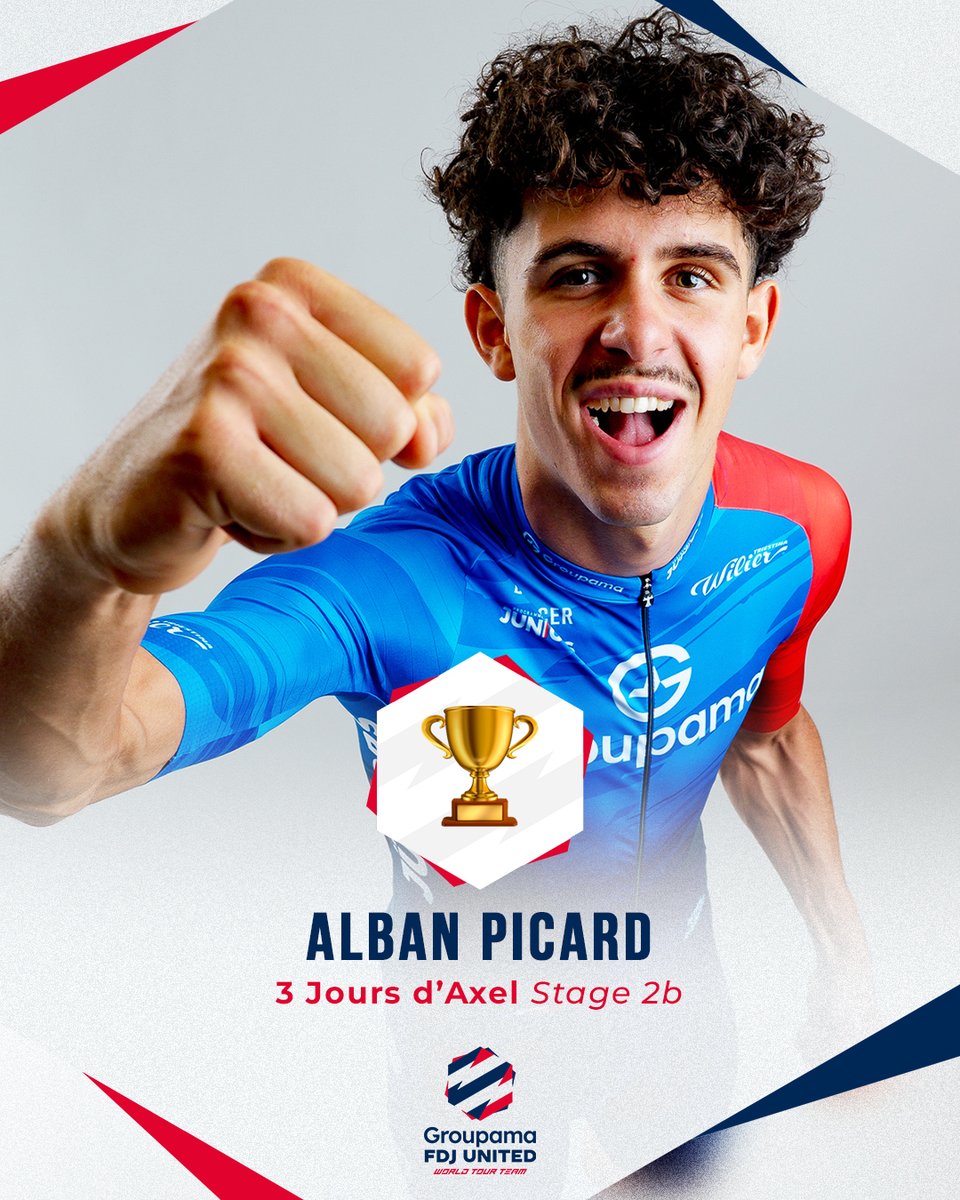 GroupamaFDJ_ct's tweet photo. 🏆 𝐀𝐋𝐄𝐑𝐓𝐄 𝐕𝐈𝐂𝐓𝐎𝐈𝐑𝐄 🏆
Alban Picard a fait parler sa pointe de vitesse aux Pays-Bas 🫡

🤩 𝐎𝐮𝐫 𝐔𝟏𝟗 𝐫𝐢𝐝𝐞𝐫 𝐰𝐢𝐧𝐬 𝐃𝐫𝐢𝐞𝐝𝐚𝐚𝐠𝐬𝐞 𝐀𝐱𝐞𝐥 𝐉𝐮𝐧𝐢𝐨𝐫𝐬 - 𝐒𝐭𝐚𝐠𝐞 𝟐𝐛! https://t.co/JSXjZgESHx