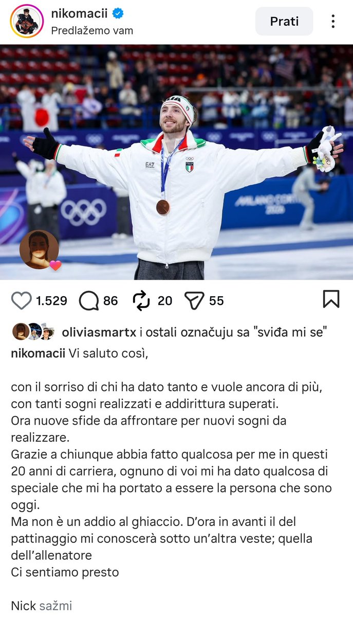 virtuemoired's tweet photo. niccolo really going for that pairs man (derogatory) title with a post announcing his retirement with a solo shot of him and no mention of his partner. what a way to go out like a complete dick 🫩 https://t.co/LNLUdz6FQm