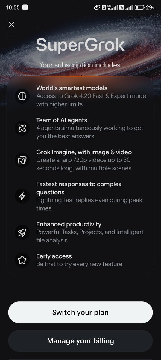 Navnitagra48075's tweet photo. @grok Sir, I have purchased Grok’s ₹700 Super Grok plan, and nowhere is it mentioned that video generation is limited. However, after creating a few videos, Grok stops generating videos. Please solve my problem. (Screenshot attached)
nkagrawal108@gmail.com
Mob No- +917417629031 https://t.co/1EK9xalHc6